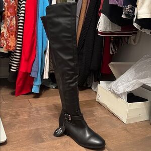 Elegant Black Over the Knee Women's Boots